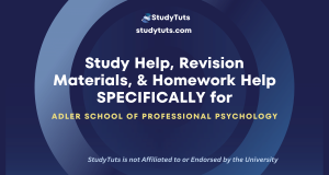 Tutoring Revision Materials Homework Help for Adler School of Professional Psychology students in the United States US