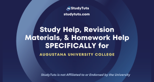 Tutoring Revision Materials Homework Help for Augustana University College students in the Canada CA