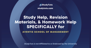 Tutoring Revision Materials Homework Help for Aventis School of Management students in the Singapore SG
