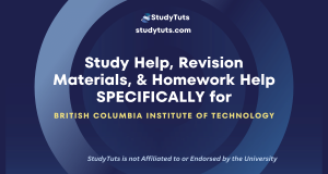 Tutoring Revision Materials Homework Help for British Columbia Institute of Technology students in the Canada CA