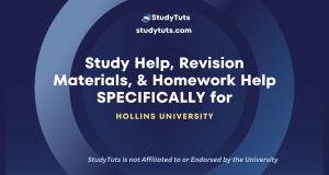Tutoring Revision Materials Homework Help for Hollins University students in the United States US