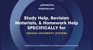 Tutoring Revision Materials Homework Help for Indiana University System students in the United States US