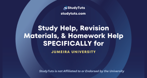 Tutoring Revision Materials Homework Help for Jumeira University students in the United Arab Emirates AE