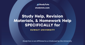 Tutoring Revision Materials Homework Help for Kuwait University students in the Kuwait KW