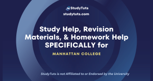 Tutoring Revision Materials Homework Help for Manhattan Christian College students in the United States US