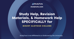 Tutoring Revision Materials Homework Help for Mountain State University students in the United States US