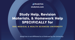 Tutoring Revision Materials Homework Help for Rak Medical & Health Sciences University students in the United Arab Emirates AE