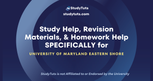 Tutoring Revision Materials Homework Help for University of Maryland Baltimore County students in the United States US