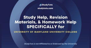 Tutoring Revision Materials Homework Help for University of Maryland System students in the United States US